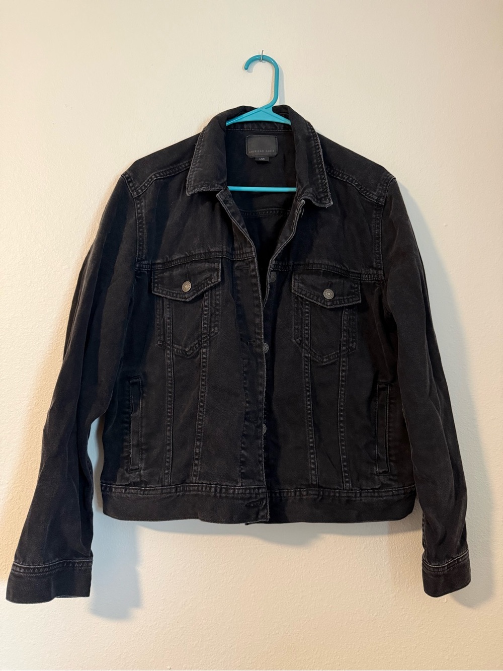 American Eagle black denim jacket